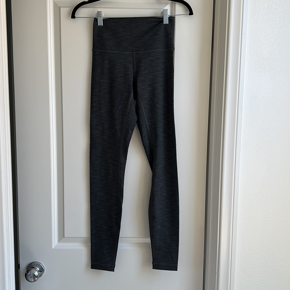 Lululemon Wunder Under Dark Heather Gray Leggings